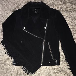 ✨SOLD✨ Forever XXI Fringed Moto Jacket.